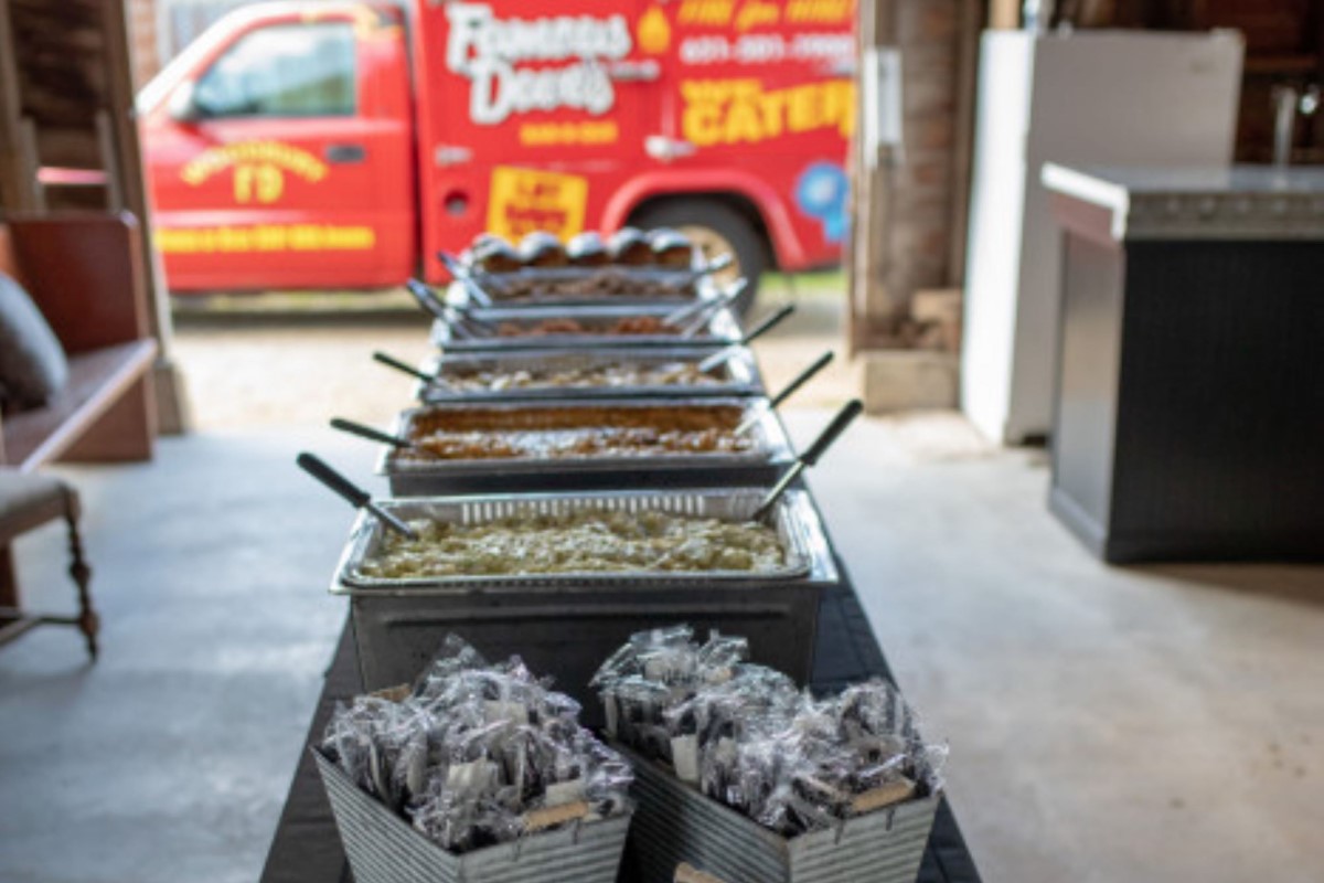 Famous Dave's St. Louis spare ribs hand-rubbed and hickory pit-smoked